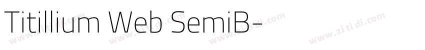 Titillium Web SemiB字体转换